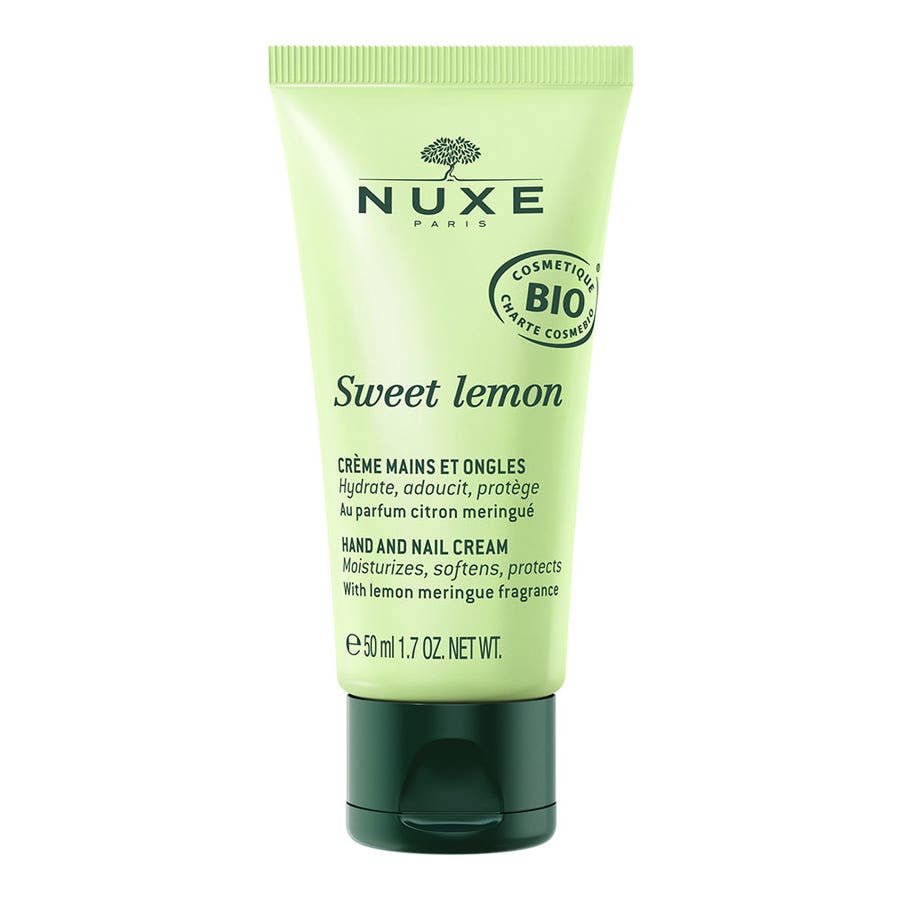 Nuxe Sweet Lemon Hands and Nails Cream 50ml (1.69fl oz) - FrenchBeautyHub