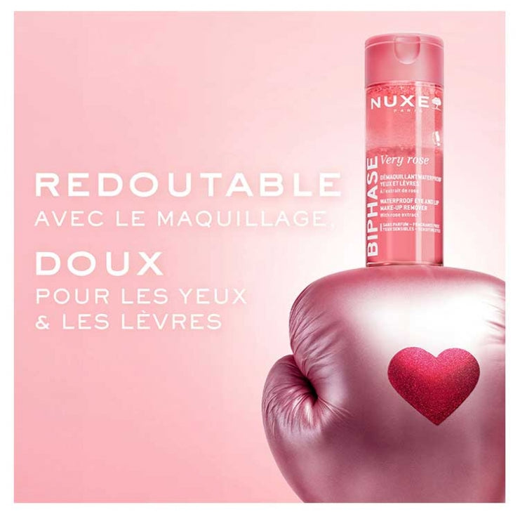 Nuxe Very Rose Bi-Phase Waterproof Eye and Lip Make-Up Remover 100ml (3.38 fl oz)