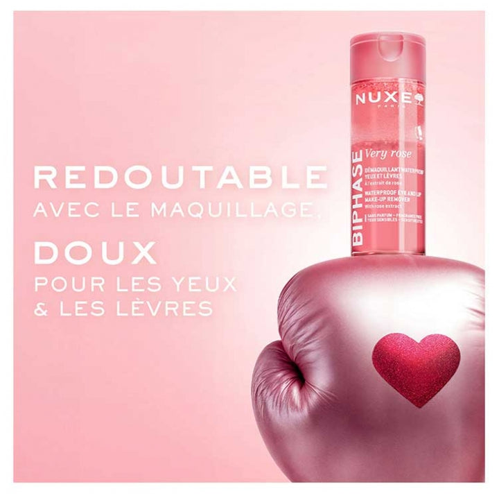 Nuxe Very Rose Bi-Phase Waterproof Eye and Lip Make-Up Remover 100ml (3.38 fl oz)
