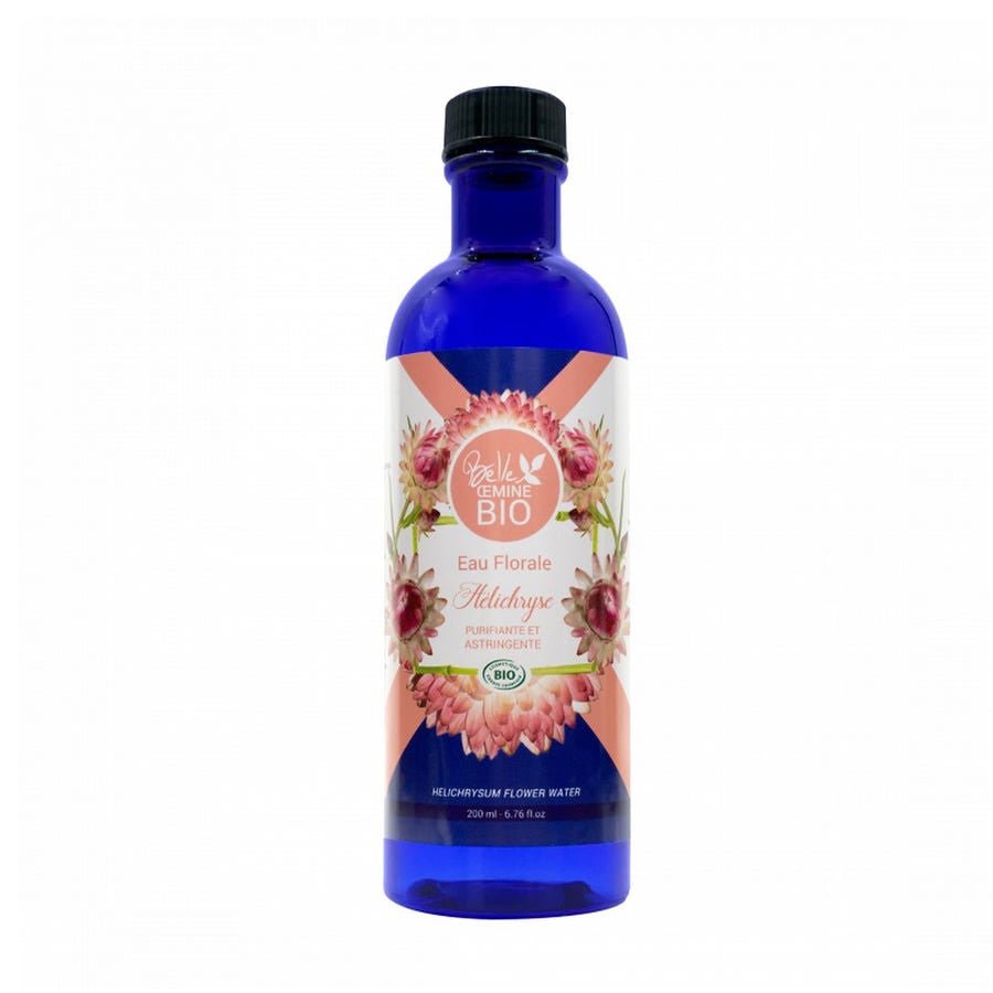 Oemine Organic Helicrysum Floral Water Purifying and Astringent 200ml (6.76fl oz) - FrenchBeautyHub