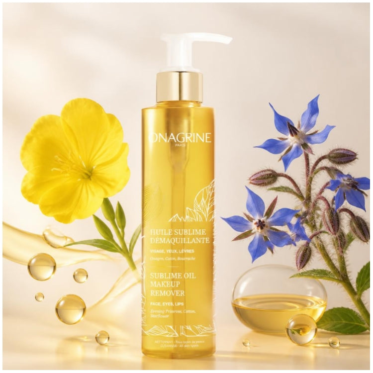 Onagrine Sublime Oil Makeup Remover for Face, Eyes, and Lips 200ml (6.76fl oz)