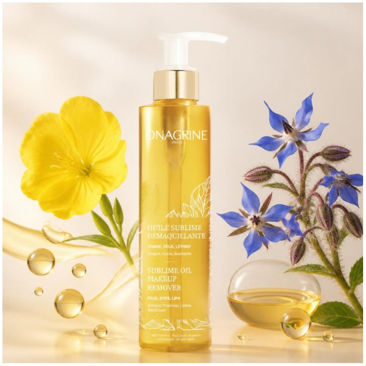 Onagrine Sublime Oil Makeup Remover for Face, Eyes, and Lips 200ml (6.76fl oz)