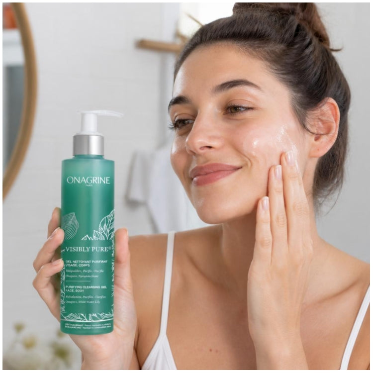 Onagrine Visibly Pure Gel nettoyant purifiant visage et corps 200ml