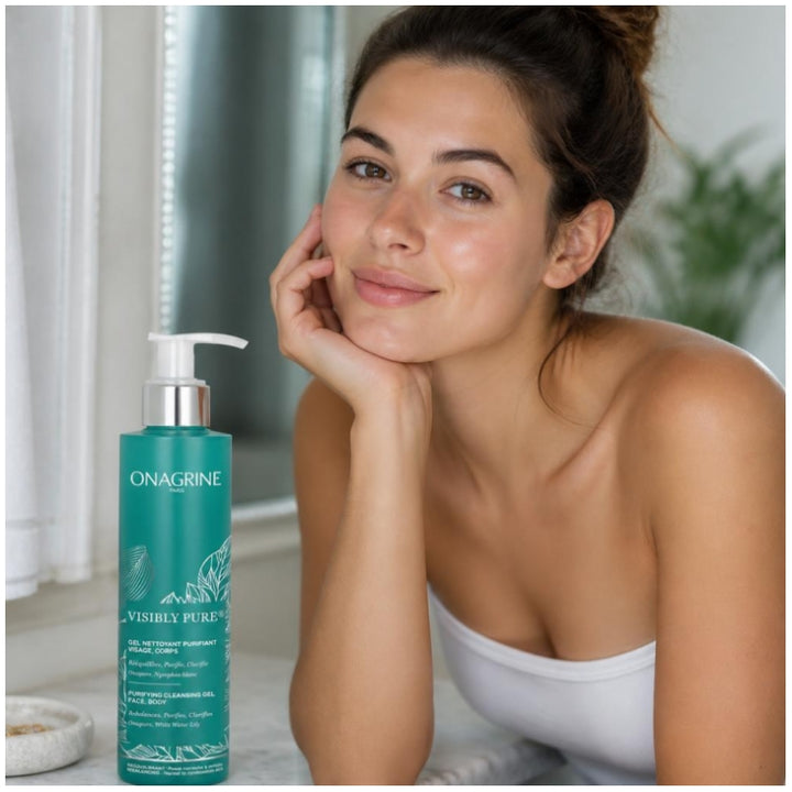 Onagrine Visibly Pure Gel nettoyant purifiant visage et corps 200ml