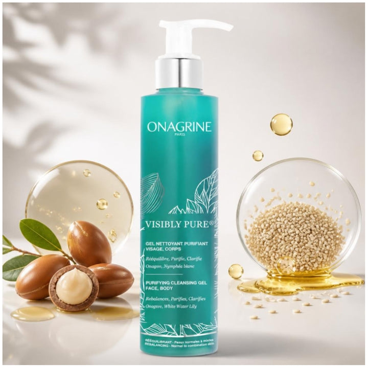 Onagrine Visibly Pure Gel nettoyant purifiant visage et corps 200ml