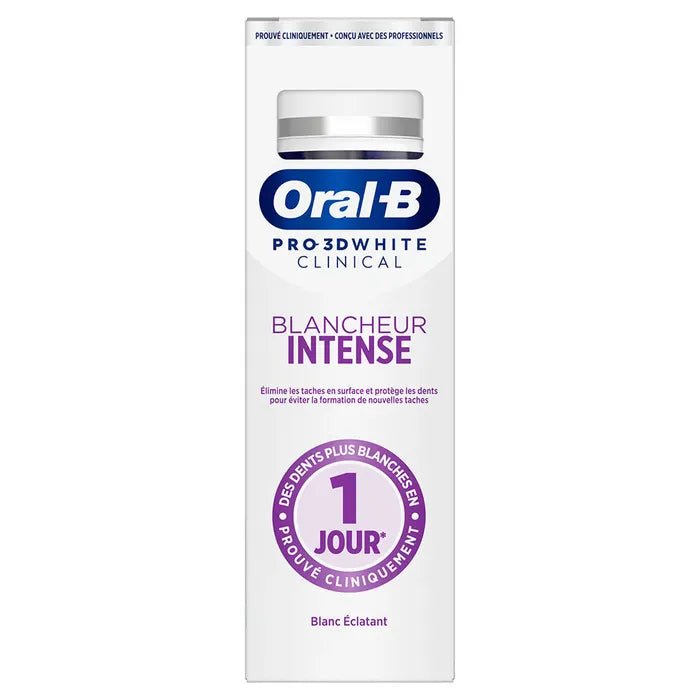 Oral - B Pro 3D White Clinical Intensive Whitening Toothpaste 75ml (2.53fl oz) - FrenchBeautyHub