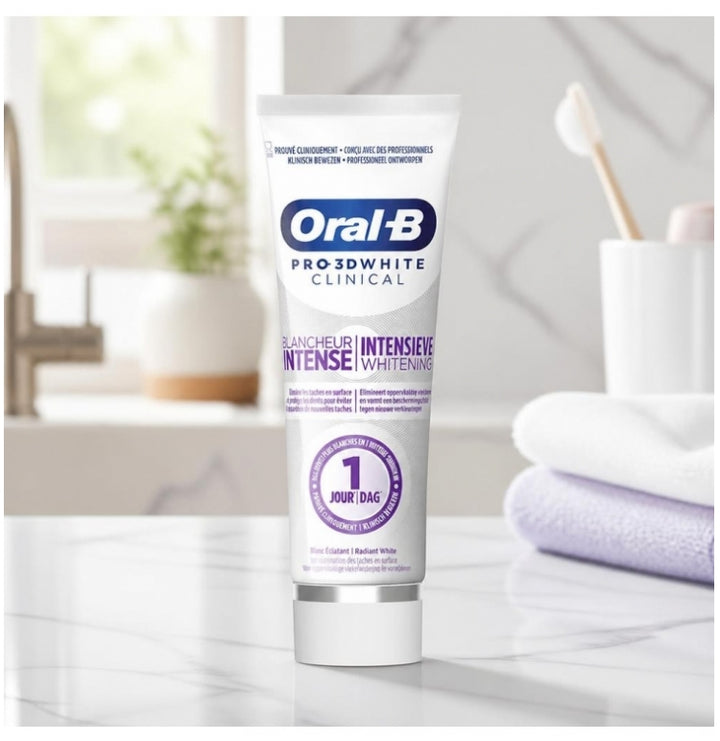 Oral-B Pro 3D White Clinical Intensive Whitening Toothpaste 75ml (2.53fl oz)