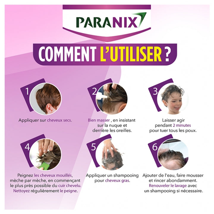 Paranix Extra Fort Anti-Lice And Nits Lotion 200ml + metal comb included (6.76fl oz)