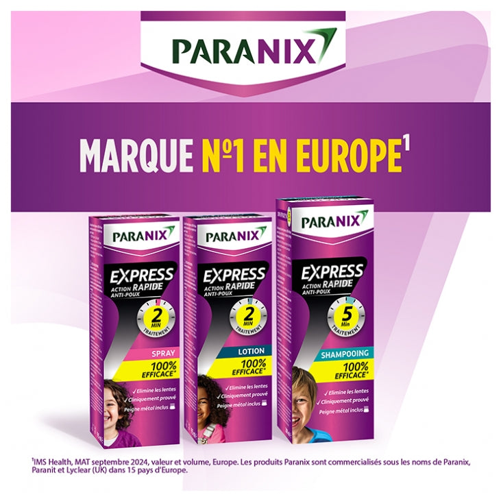 Paranix Extra Fort Anti-Lice And Nits Lotion 200ml + metal comb included (6.76fl oz)