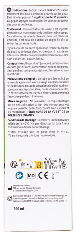 PARASIDOSE Anti-Lice & Nits Treatment 200ml (6.76fl oz)