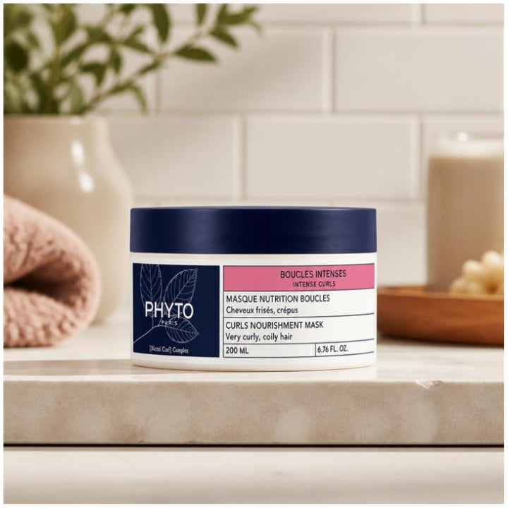 Phyto Intense Curls ماسك مغذٍ للشعر المجعد والمتطاير 200ml