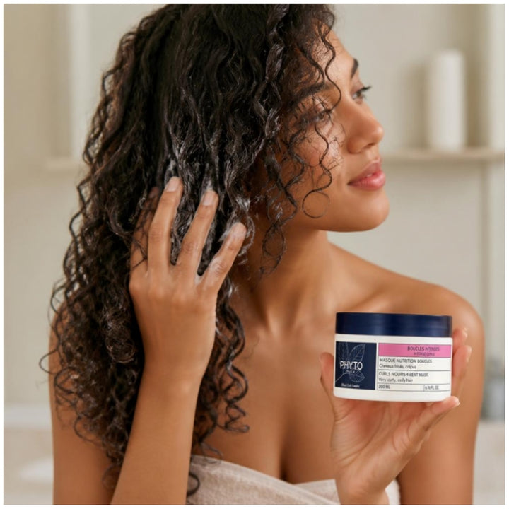 Phyto Intense Curls ماسك مغذٍ للشعر المجعد والمتطاير 200ml