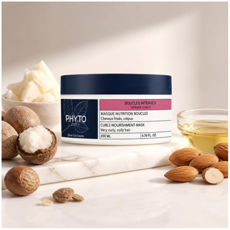 Phyto Intense Curls ماسك مغذٍ للشعر المجعد والمتطاير 200ml