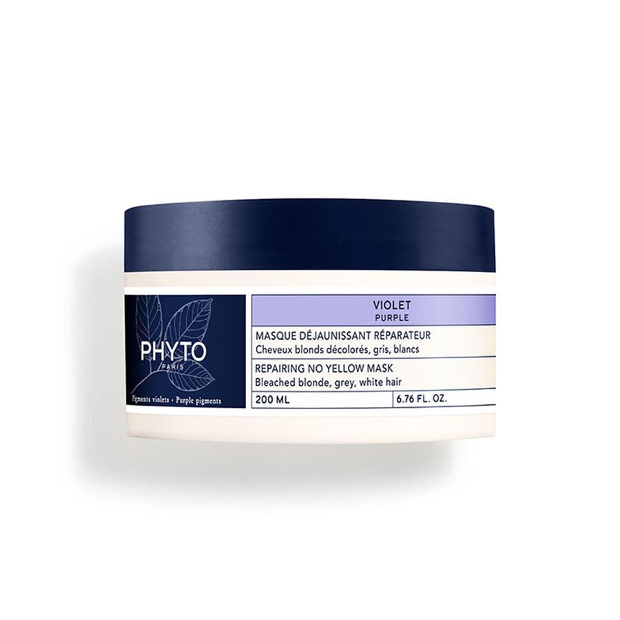 Phyto Purple Repairing Masks Bleached Blonde, Grey, White Hair 200ml (6.76fl oz) - FrenchBeautyHub