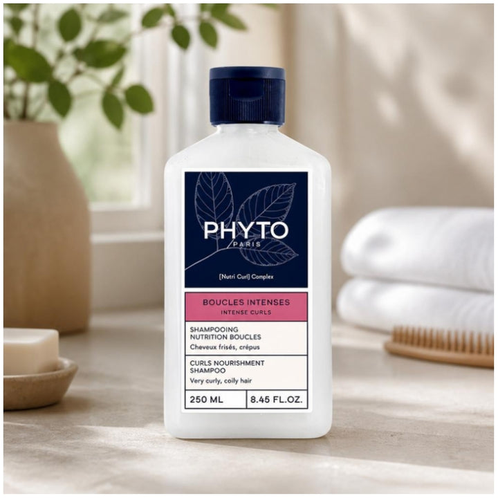 Phyto Paris Intense Curls Curls Nutrition Shampoo Curly and Frizzy Hair 250ml (8.45fl oz)