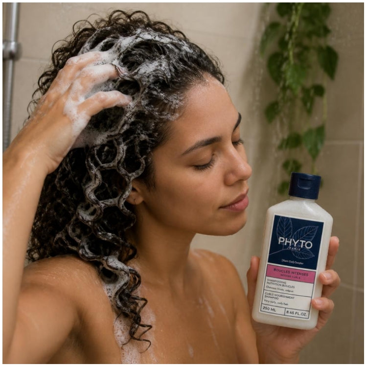 Phyto Paris Intense Curls Curls Nutrition Shampoo Curly and Frizzy Hair 250ml (8.45fl oz)