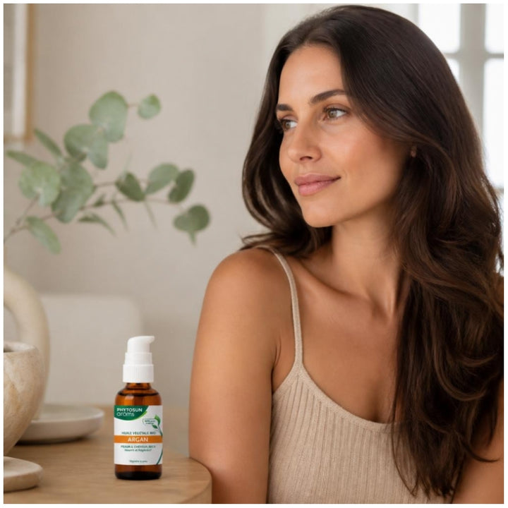 Phytosun Aroms Argane Huile végétale pour peau et cheveux secs bio 50ml