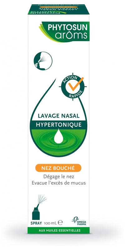 Phytosun Aroms Hypertonic nasal wash spray for nose and throat 100ml (3.38fl oz)