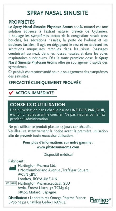 Phytosun Aroms بخاخ أنفي لالتهاب الجيوب الأنفية 50 mg
