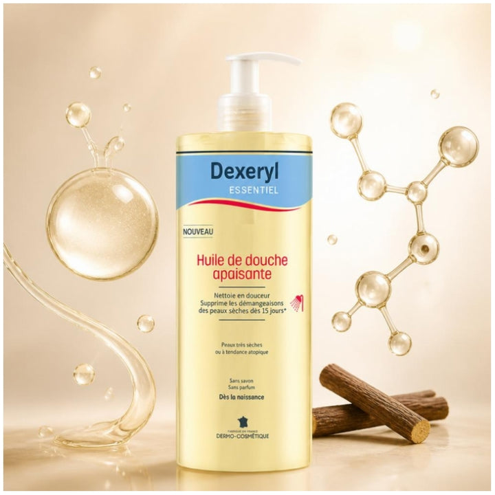 Dexeryl Soothing shower oil Very dry or atopy-prone skin 500ml (16.90fl oz)
