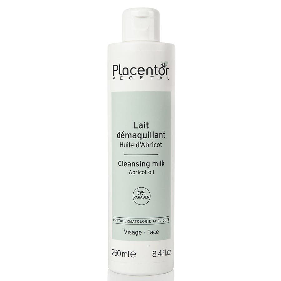 Placentor Vgtal Cleansing Milk With Apricot Oil 250ml (8.45fl oz) - FrenchBeautyHub