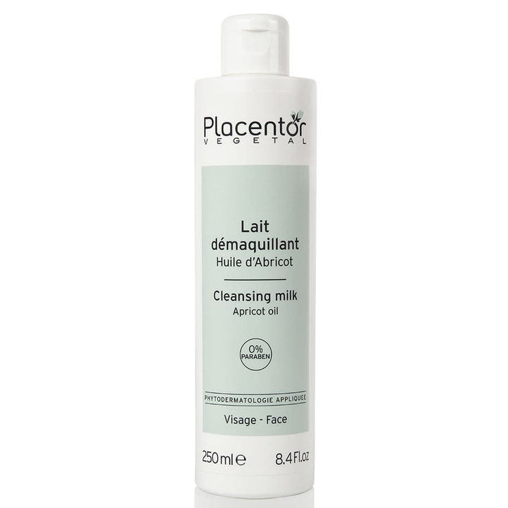 Placentor Vgtal Cleansing Milk With Apricot Oil 250ml (8.45fl oz) - FrenchBeautyHub