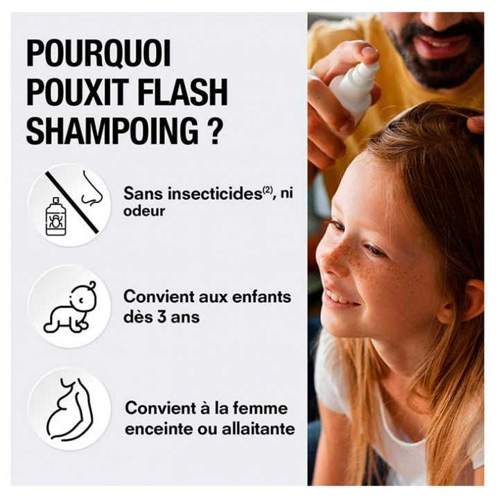 Pouxit Flash Tratamiento antipiojos y liendres 2x100ml