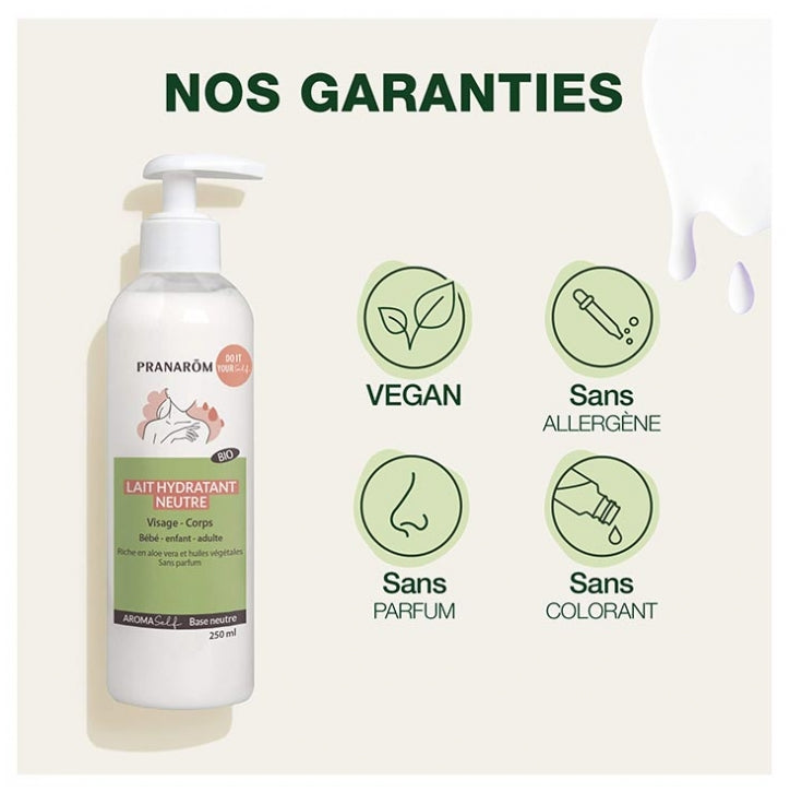 Pranarôm Aromaself Organic Neutral Moisturising Milk Face, Body, Hands 250ml (8.45fl oz)
