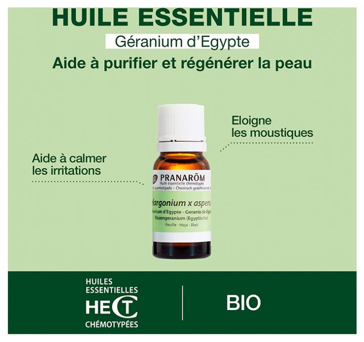 Pranarôm Oli essenziali Olio essenziale di Geranio d'Egitto 10ml (0.34fl oz)
