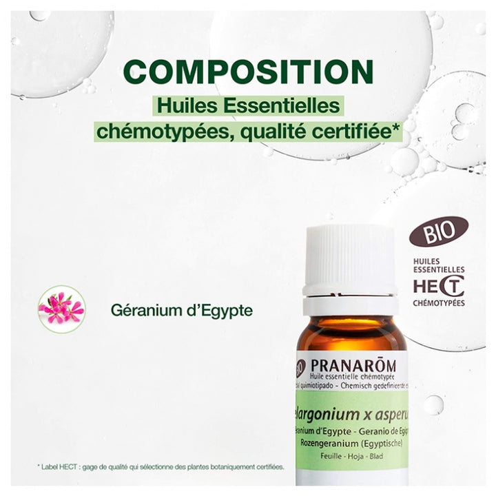 Pranarôm Oli essenziali Olio essenziale di Geranio d'Egitto 10ml (0.34fl oz)