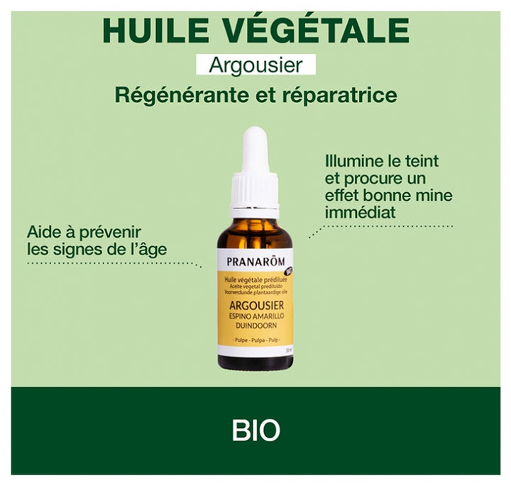 Pranarôm Plant oils Organic Sea Buckthorn Plant Oil 30ml (1.01fl oz)