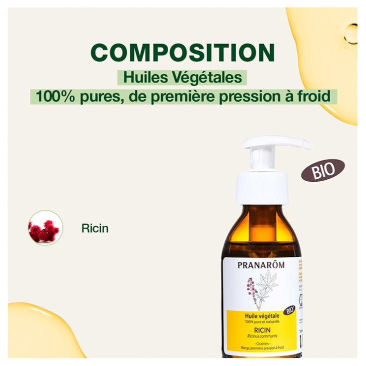 Pranarom Organic Castor Oil 100ml (3.38 fl oz)