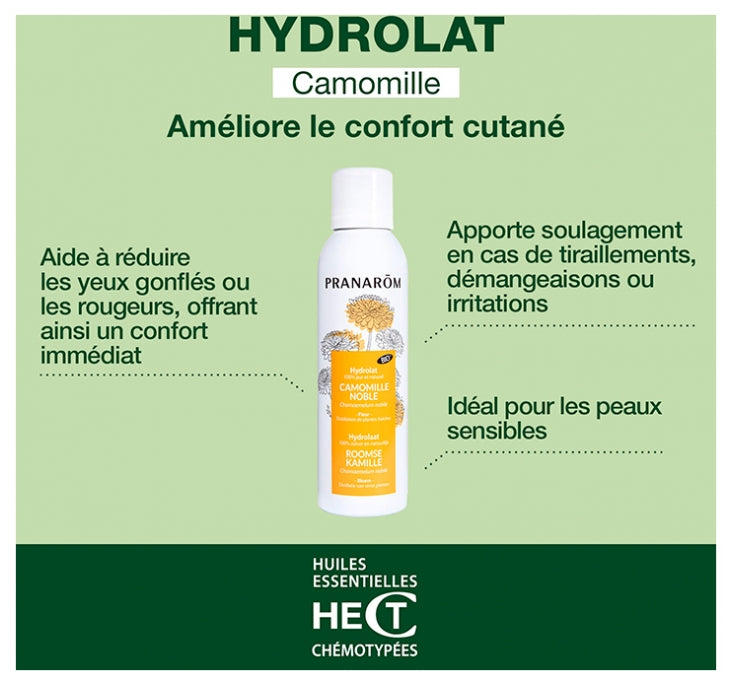 Pranarôm Les Hydrolats Roomse kamille bio voor de gevoelige huid 150ml