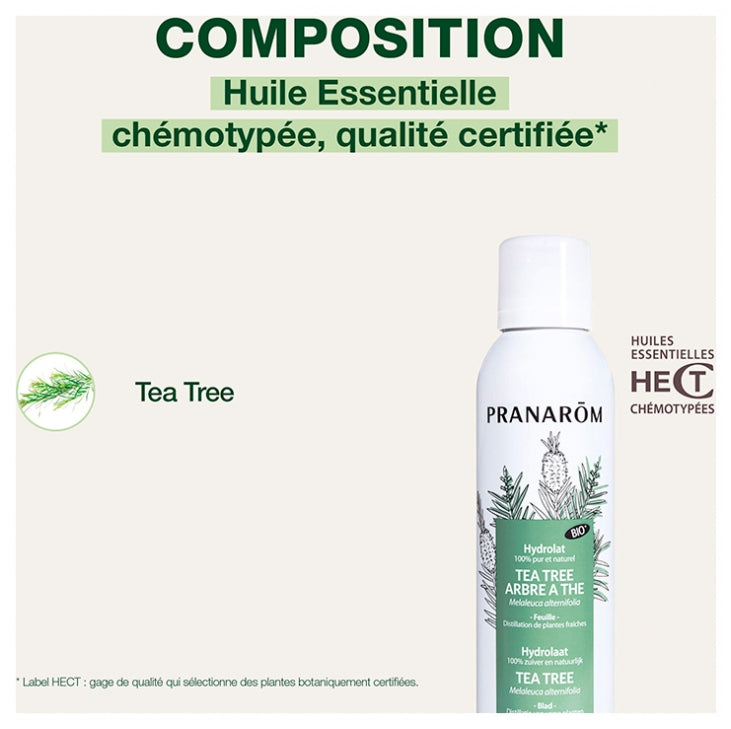 Pranarôm Les Hydrolats ORGANIC TEA TREE Hidrolato para pieles dañadas 150ml