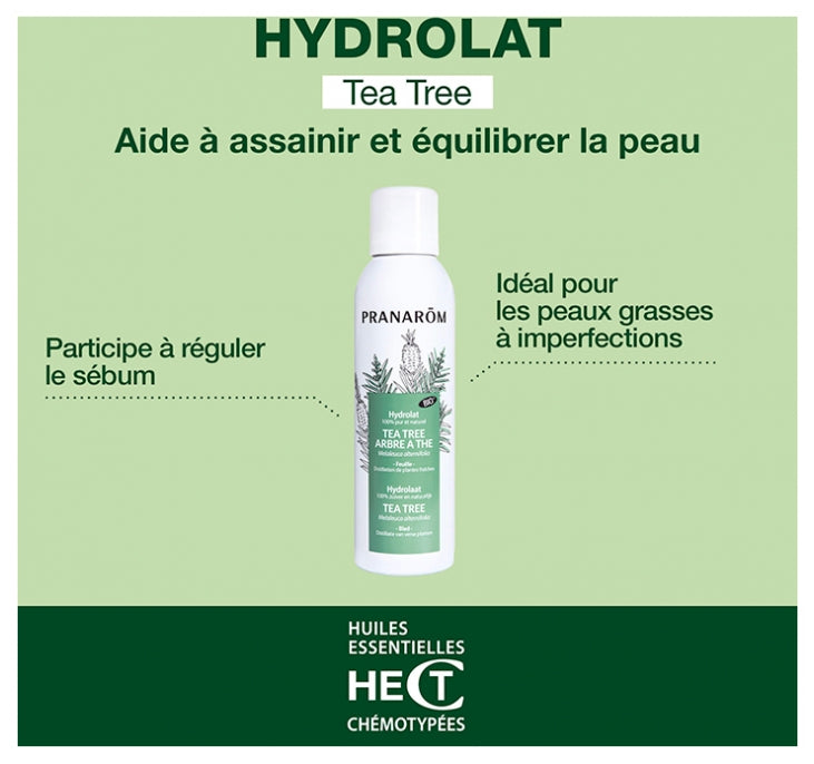 Pranarôm Les Hydrolats ORGANIC TEA TREE Hidrolato para pieles dañadas 150ml