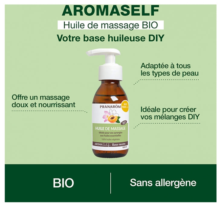 Pranarôm Aromaself Natural Base Massage Oil 100 ml (3.38fl oz)