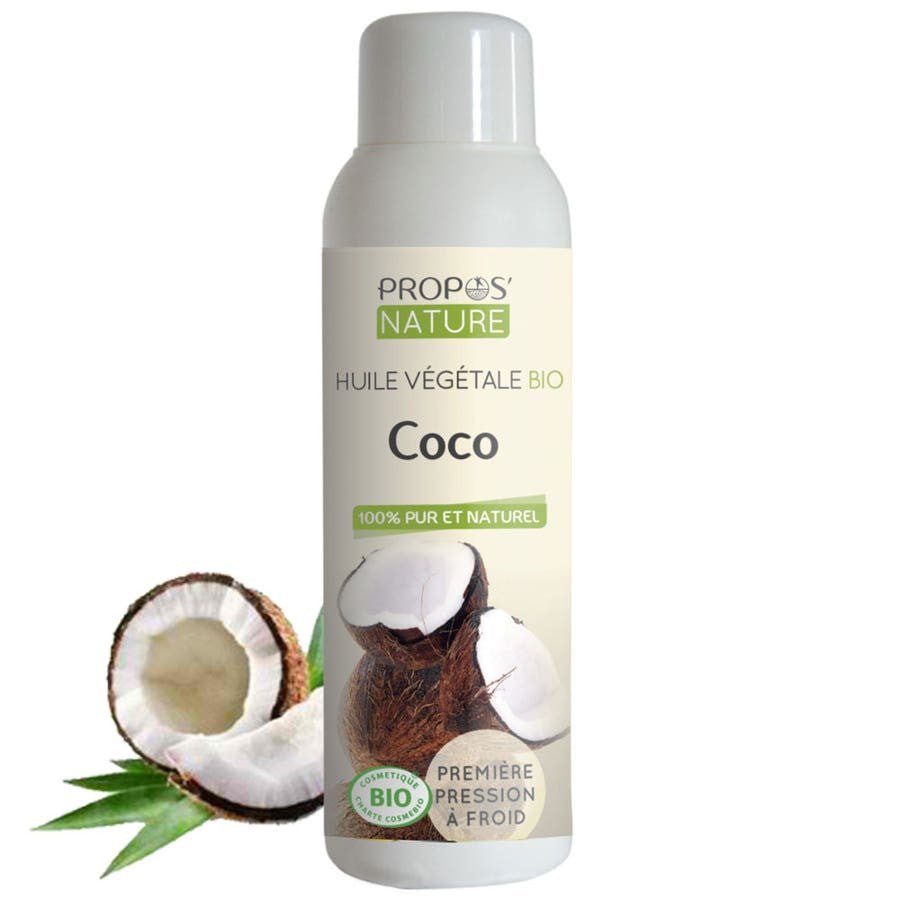 Propos'Nature Organic Coconut Oil 100ml (3.38fl oz) - FrenchBeautyHub