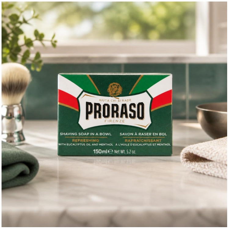 Proraso Shaving Soap In A Bowl Green Line All Kinds Of Beard 150 ml (5.07fl oz)
