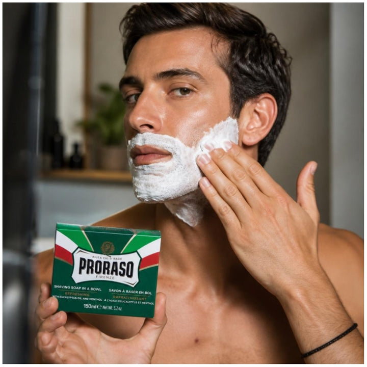Proraso Shaving Soap In A Bowl Green Line All Kinds Of Beard 150 ml (5.07fl oz)