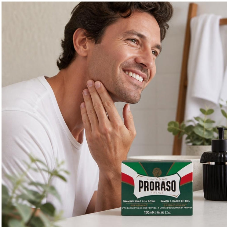Proraso Shaving Soap In A Bowl Green Line All Kinds Of Beard 150 ml (5.07fl oz)
