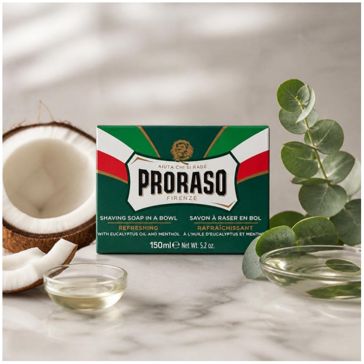 Proraso Shaving Soap In A Bowl Green Line All Kinds Of Beard 150 ml (5.07fl oz)