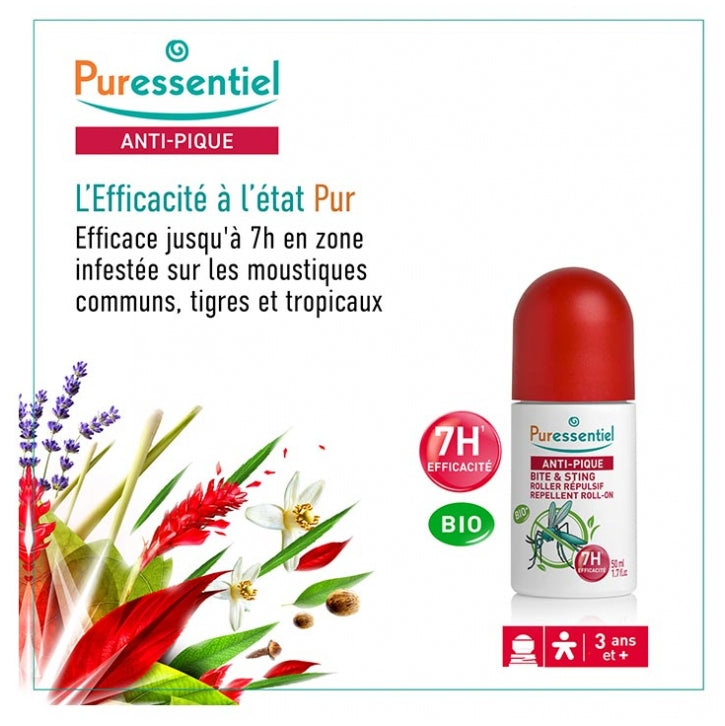 Puressentiel Repellents Anti-Sting Face & Body Repellent Roller 50ml (1.69fl oz)