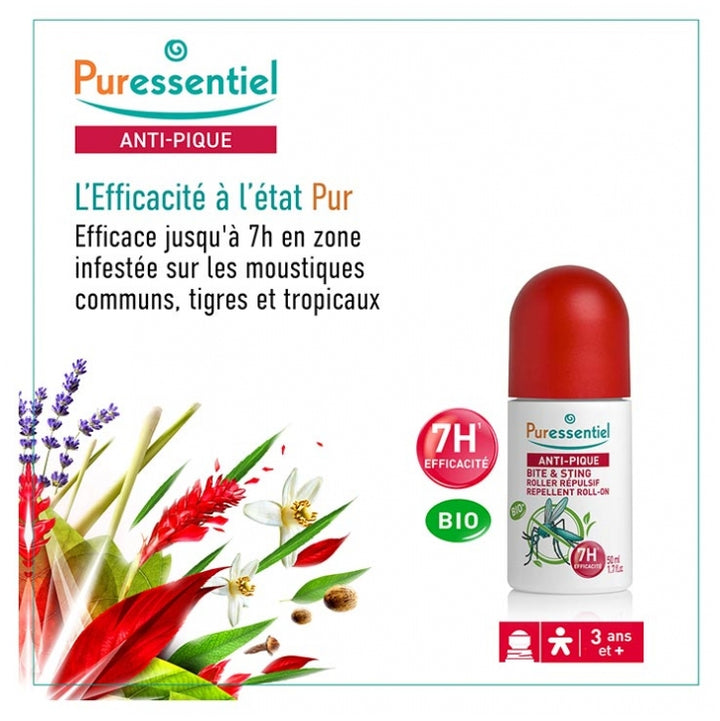 Puressentiel Repellents Anti-Sting Face & Body Repellent Roller 50ml (1.69fl oz)