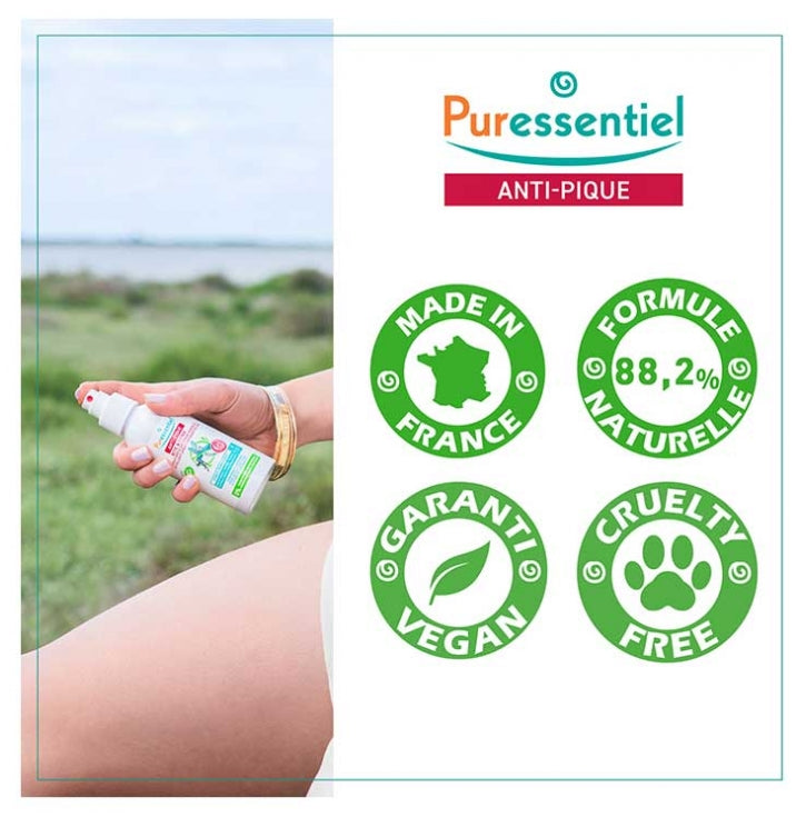 Puressentiel Repellents Family Repellent Spray Bite & Sting Temperate Areas 100ml (3.38fl oz)