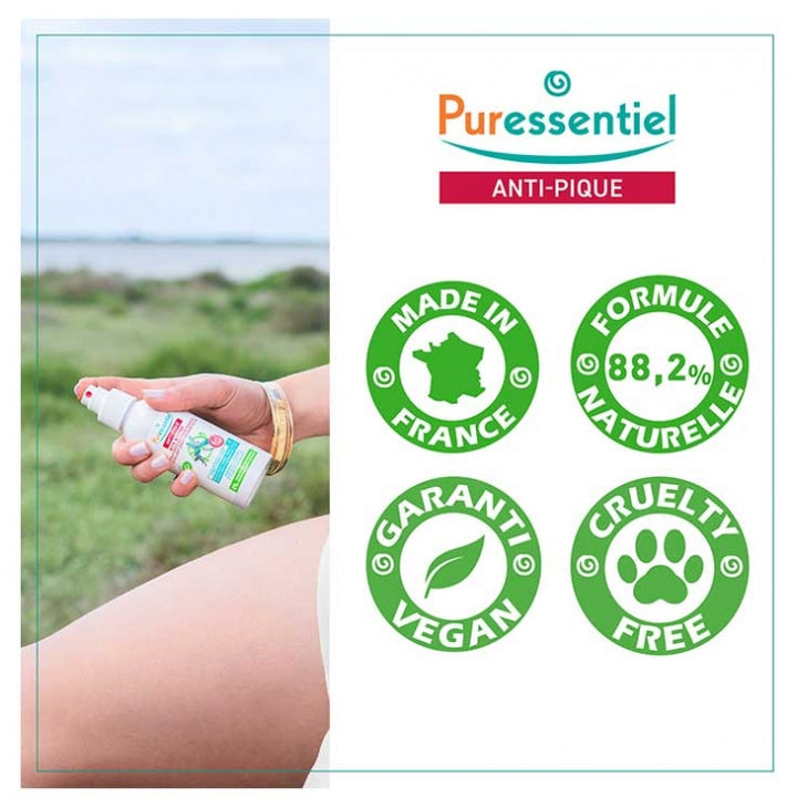 Puressentiel Repellents Family Repellent Spray Bite & Sting Temperate Areas 100ml (3.38fl oz)