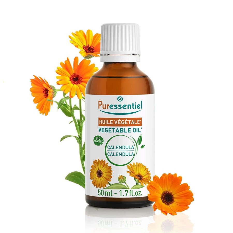 Puressentiel Bio Calendula Plant Oils 50ml (1.69 fl oz) - FrenchBeautyHub