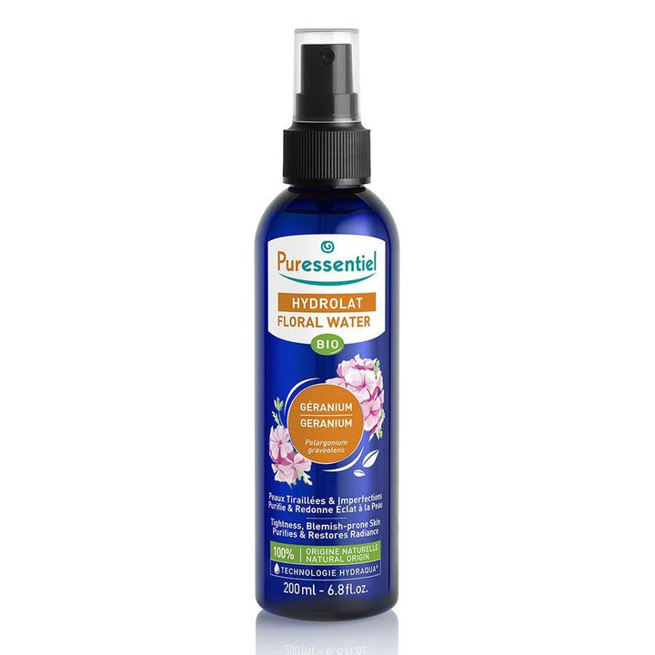 Puressentiel Hydrosol Organic Geranium Hydrosol 200ml (6.76fl oz) - FrenchBeautyHub