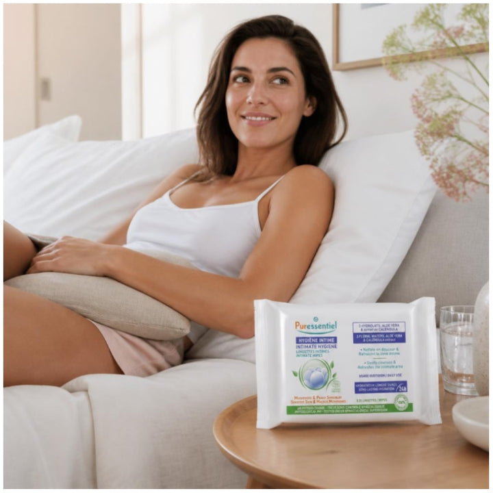 Puressentiel Intimate Hygiene Bioes Daily use Intima Wipes Sensitive Skin x25