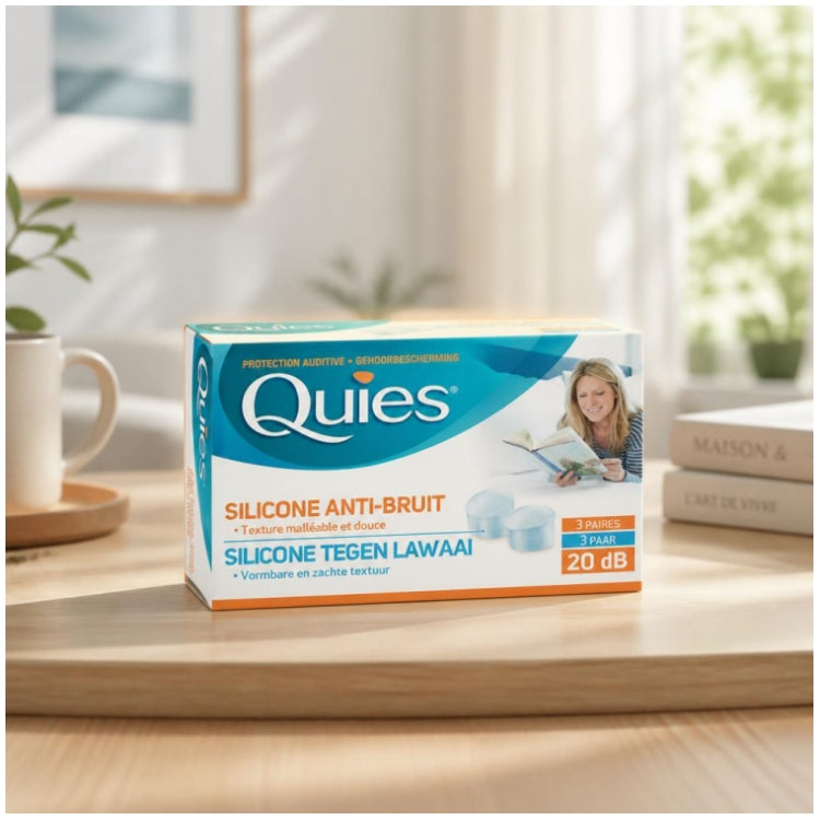 Quies Rubber Earplugs Anti Noise 3 Pairs