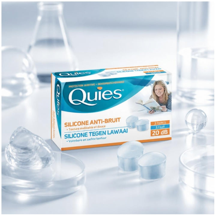 Quies Rubber Earplugs Anti Noise 3 Pairs